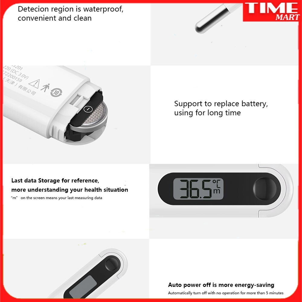 Nhiệt kế điện tử Xiaomi màn hình LCD hiển thị nhiệt độ rõ ràng chính xác