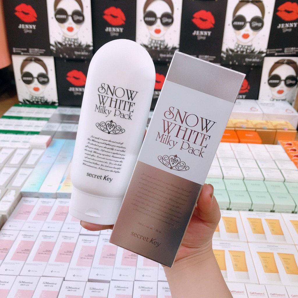 Kem Dưỡng Trắng &amp; Tắm Trắng Snow White Secret Key