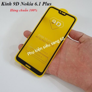 Nokia 6.1 plus|| Kính cường lực 9D Full màn hình Nokia 6.1 Plus - Pk 68