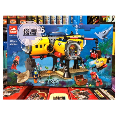 Xếp hình Thành phố Nonlego 60265 11616 Trung tâm Khảo sát đáy biển