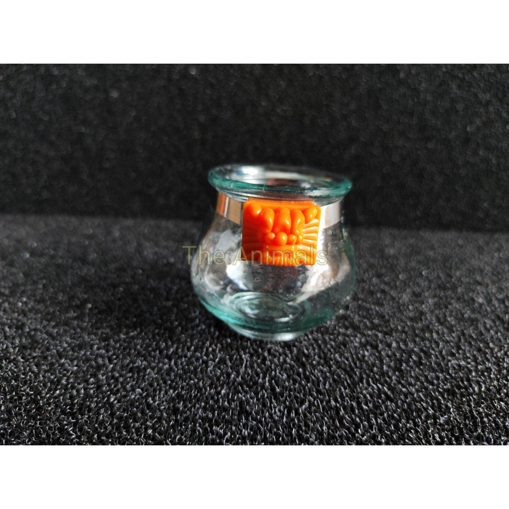 Cóng uống nước cho chim chào mào, chim khướu (thủy tinh tai cam)