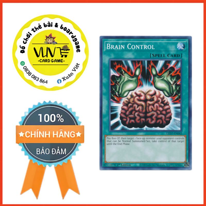 [FREESHIP] [EN+JP] thẻ bài yugioh BRAIN CONTROL