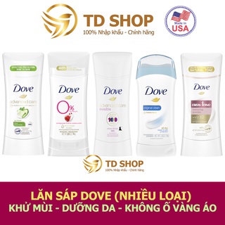 Lăn sáp khử mùi nữ Dove Invisible Advanced Care 74g Cool Essentials Revive