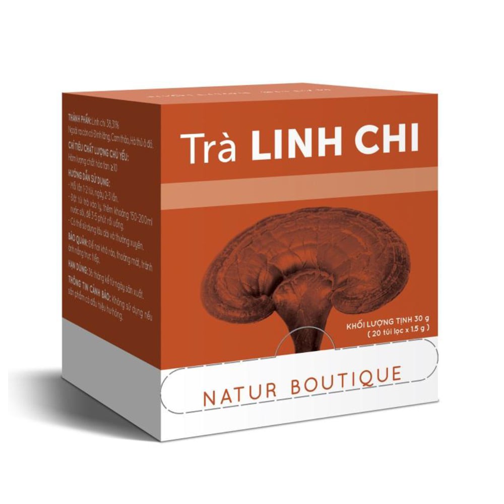 Trà Nấm Linh Chi Natur Boutique FITO Reishi Mushroom Tea (20 teabags)