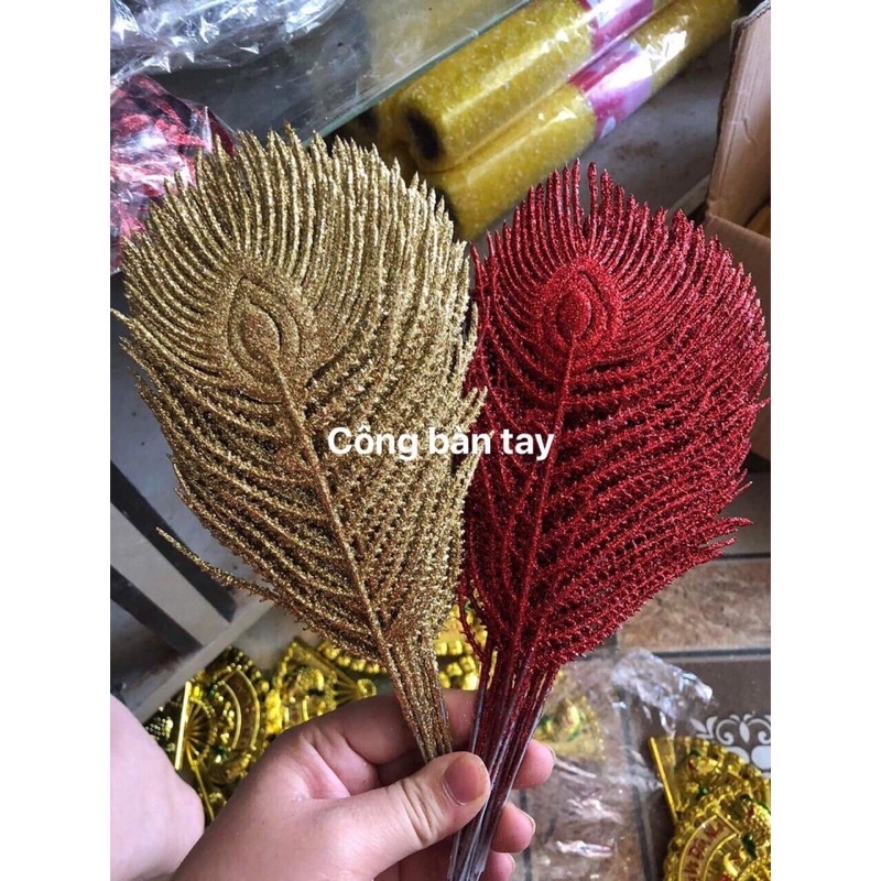 PHỤ KIỆN ,HOA TRANG TRÍ TẾT,QUÀ TẾT (1sét gồm (3 hoa chính +1 cành lá 1đế ...)