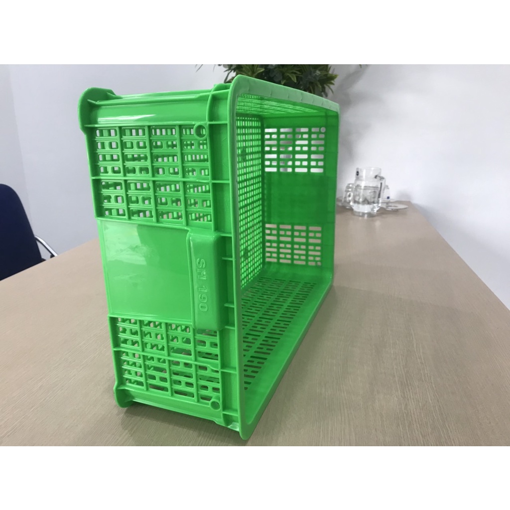Thùng nhựa rỗng HS009 / SH190 - Nhựa Phú An - KT : 610 x 420 x 190 mm