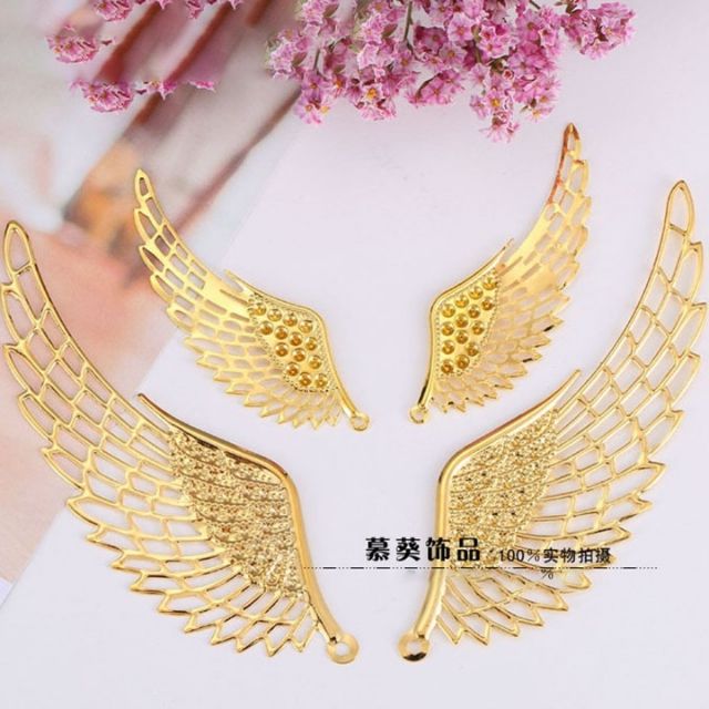 1 cặp phiến đôi cánh nguyên liệu làm trang sức handmade,lolita, trâm cổ trang, cosplay