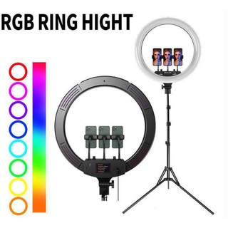 Đèn led Ring tròn đổi màu RGB MJ18 HL Studio