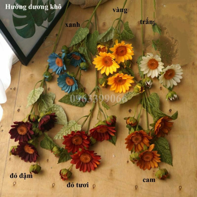 Hoa giả - cành hoa hướng dương khô