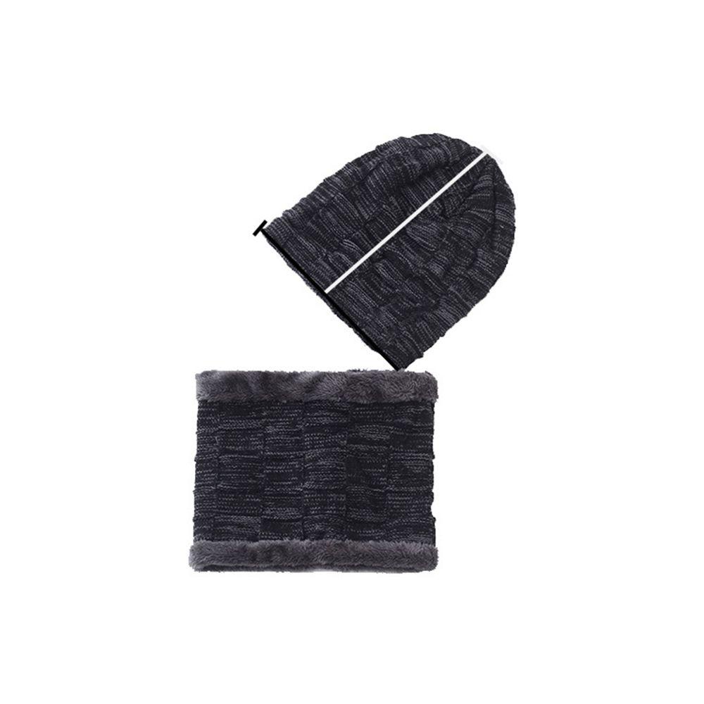 Set Nón Khăn Choàng Cổ Giữ Ấm Màu Sắc Đơn Giản Cho Nữ