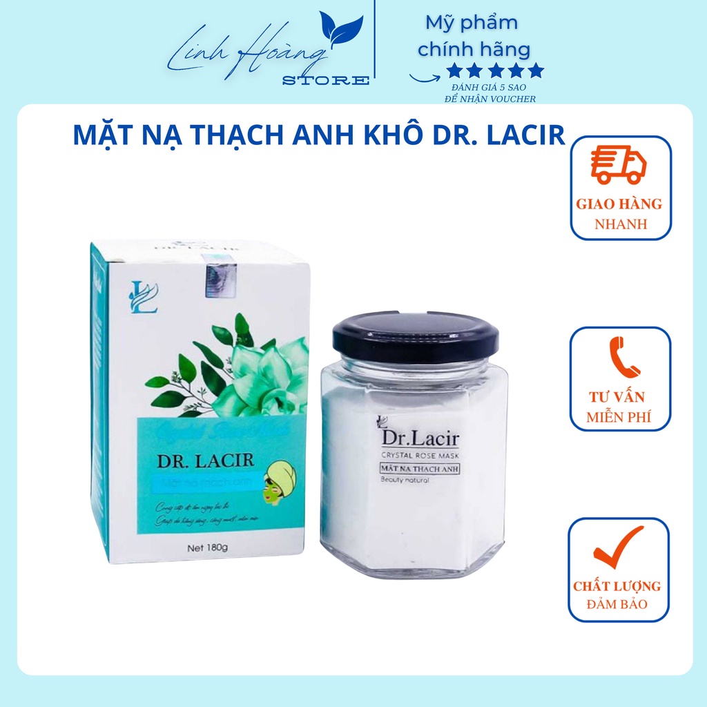 MẶT NẠ THẠCH ANH KHÔ DR. LACIR - PHỤC HỒI DA, LÀM SÁNG DA, GIẢM KÍCH ỨNG DA