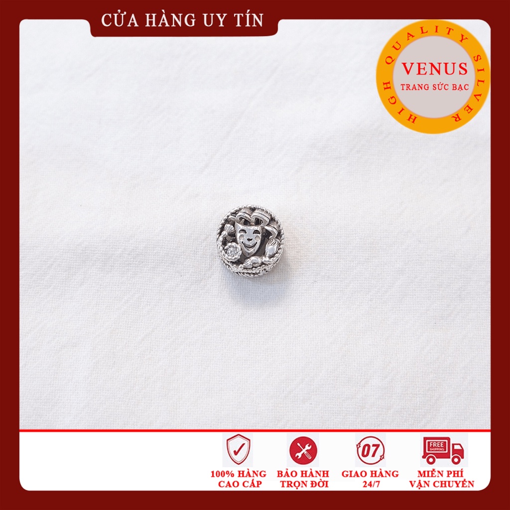 [Charm bạc 925 cao cấp] Charm bạc mặt cười mặt mếu- Mã sản phẩm VENUSSM