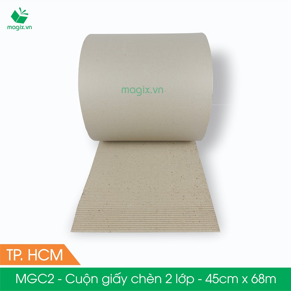 MGC2 - 45cm x 68m - Cuộn giấy chèn 2 lớp - Sóng B