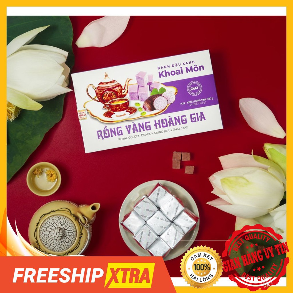 Bánh Đậu Xanh Hoàng Gia Hương Vị Khoai Môn 300g