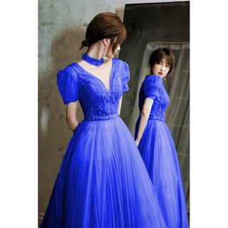 Đầm dạ hội lưới kim tuyến kết 45kg-65kg