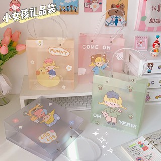 New túi đựng đồ mua sắm họa tiết hoạt hình dễ thương cho bé gái