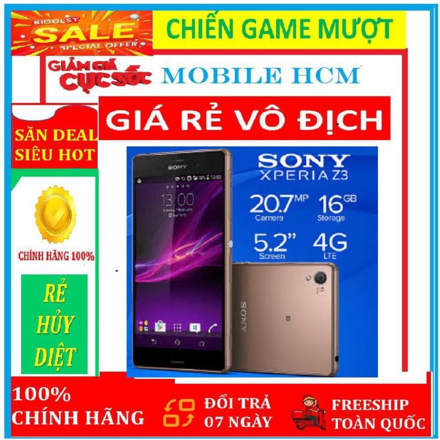 Điện thoại Sony Xperia Z3 2sim Rom 32G Fullbox - Full chức năng