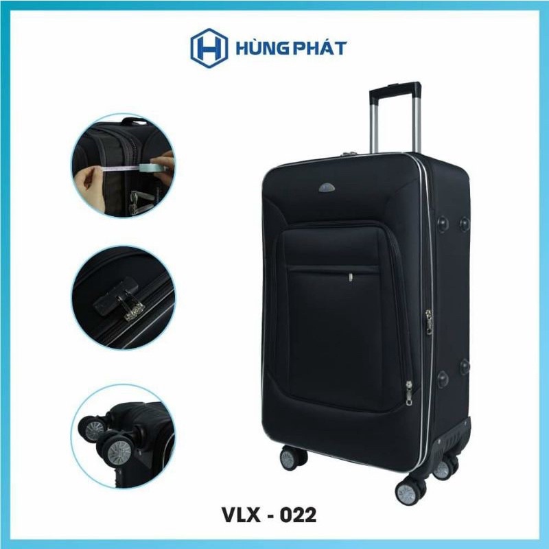 Vali vải dù cao cấp size 24 chính hãng Hùng Phát