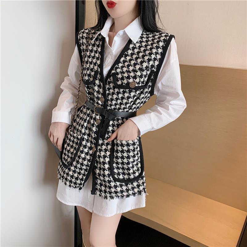 Set áo khoác/áo vest và thắt lưng thời trang 2021 dành cho nữ (có bán lẻ)