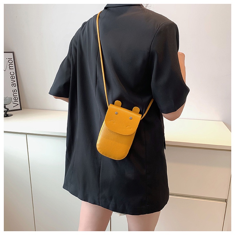 Túi Đeo Vai Mềm Hình Vuông Màu Trơn Thời Trang Mùa Hè NB00117