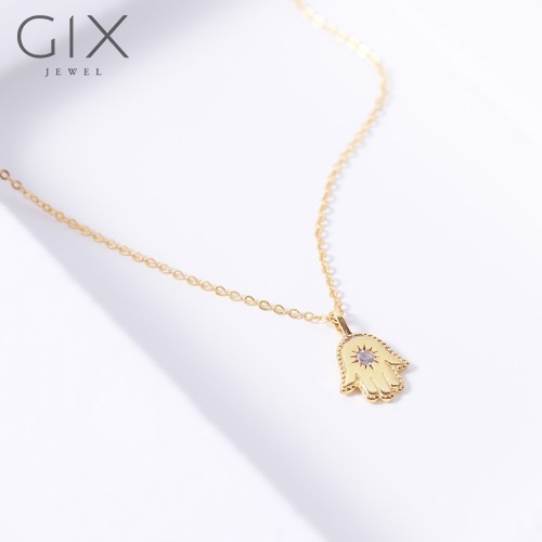 Mặt dây chuyền hình bàn tay đính 1 viên đá độc đáo Gix Jewel MDC04