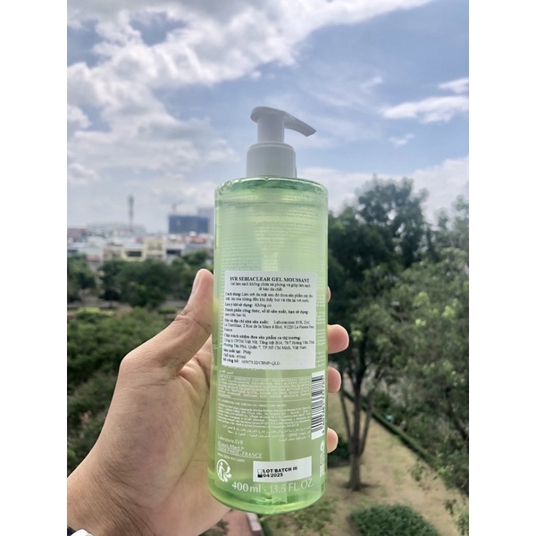 Sữa rửa mặt dạng gel không có xà phòng, làm sạch & loại bỏ tế bào da chết SVR SEBIACLEAR Gel Moussant 55/200/400ml