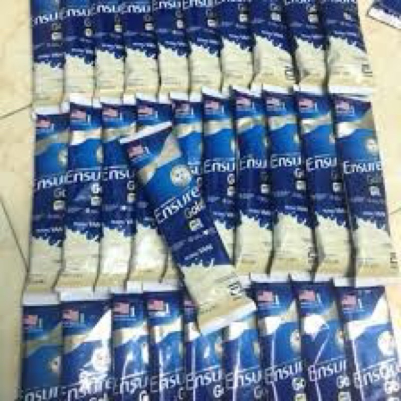 Combo 10 gói sữa Ensure Glold Hương vani  60,6g mỗi gói date 5/2025