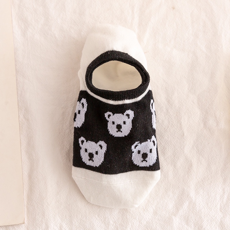 Vớ Chân Cotton Hình Gấu Hàn Quốc Cho Nữ