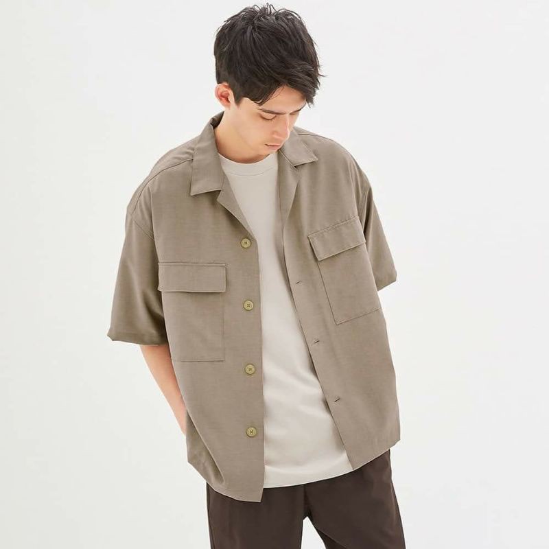 Sơ Mi Nam Cộc Tay Gu Uni Smart Work Easy Iron