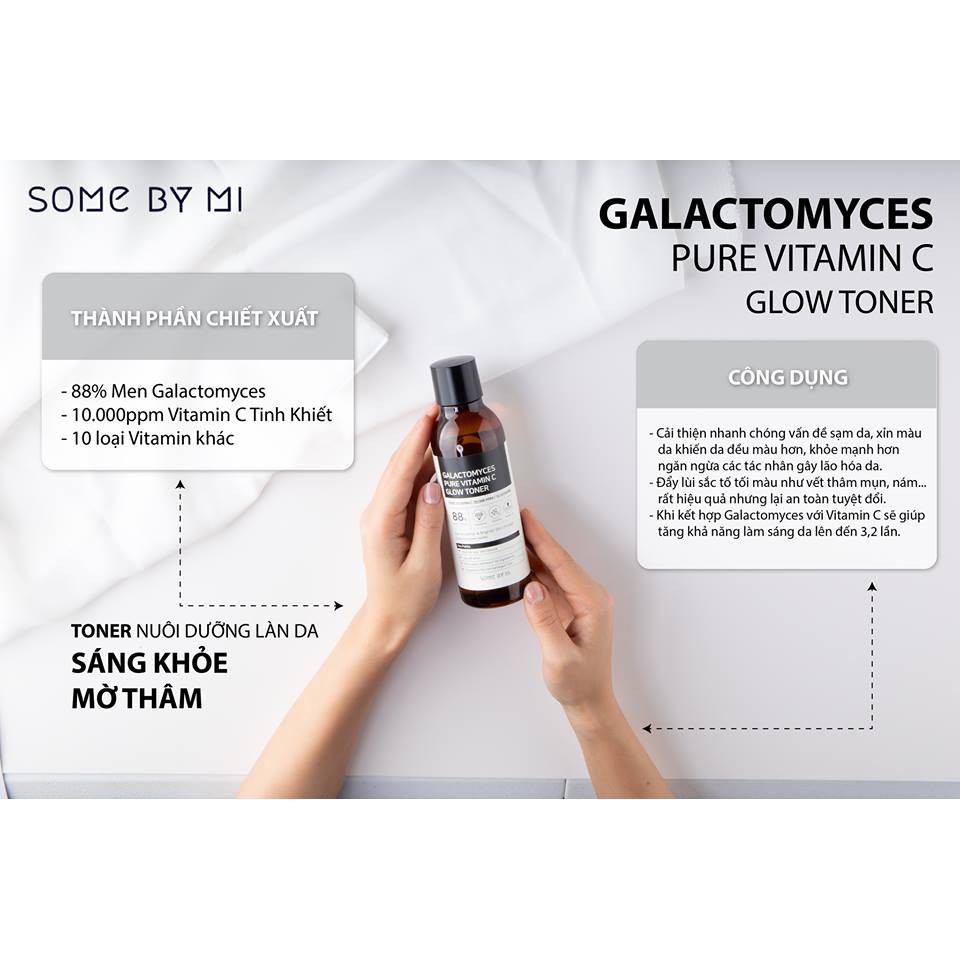 Nước Hoa Hồng Dưỡng Trắng, Chống Lão Hóa Some By Mi Galactomyces Pure Vitamin C Glow Toner 200ml