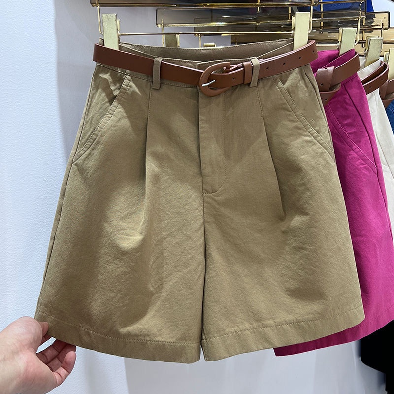 Quần Short Cotton Lanh Mỏng Lưng Cao Dáng Ôm Thời Trang Mùa Hè 2022