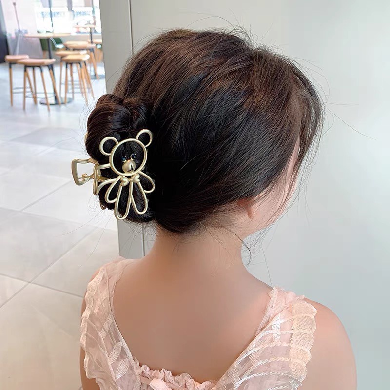 [Hot Trend] Kẹp tóc hình gấu 3 màu sang trọng phong cách Hàn quốc cho bé - Phụ kiện xinh