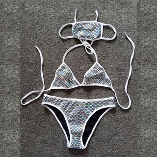 Bikini Nâng Ngực Đính Kim Sa Lấp Lánh