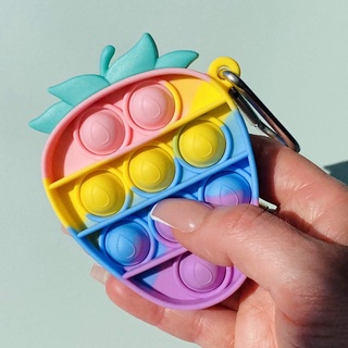Pop It Mini Cao Cấp Pop It Keychain Đồ Chơi Bấm Nút Silicon Mini Kiêm Móc Khoá Đeo Balo Cute Xinh Xắn Shop Nhagau1981
