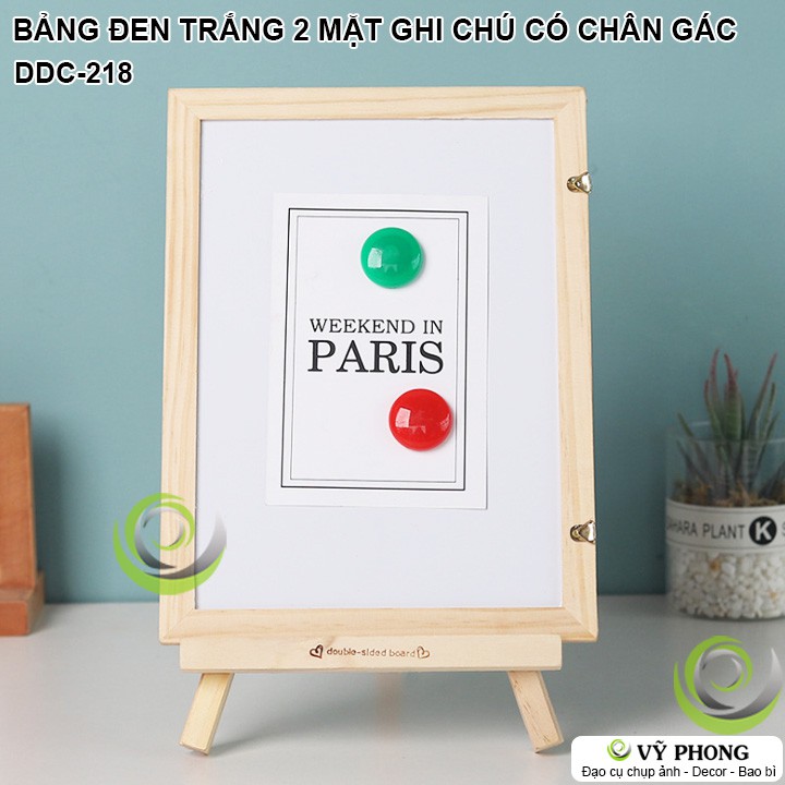 BẢNG ĐEN TRẮNG 2 MẶT CHÚ TÊN SHOP TRANG TRÍ BẢNG PHẤN, BÚT LÔNG CHỤP HÌNH ĐẠO CỤ CHỤP ẢNH SẢN PHẨM INS DDC-218