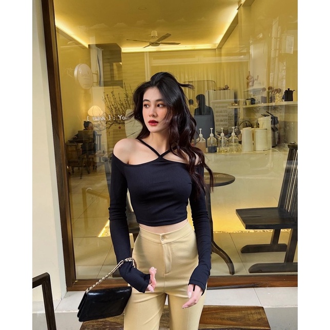 Mie Croptop▪Áo yếm tay dài 𝐁𝐞𝐬𝐭 𝐒𝐞𝐥𝐥𝐞𝐫
