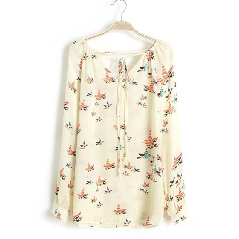 Áo Chiffon Nữ Cổ Chữ V