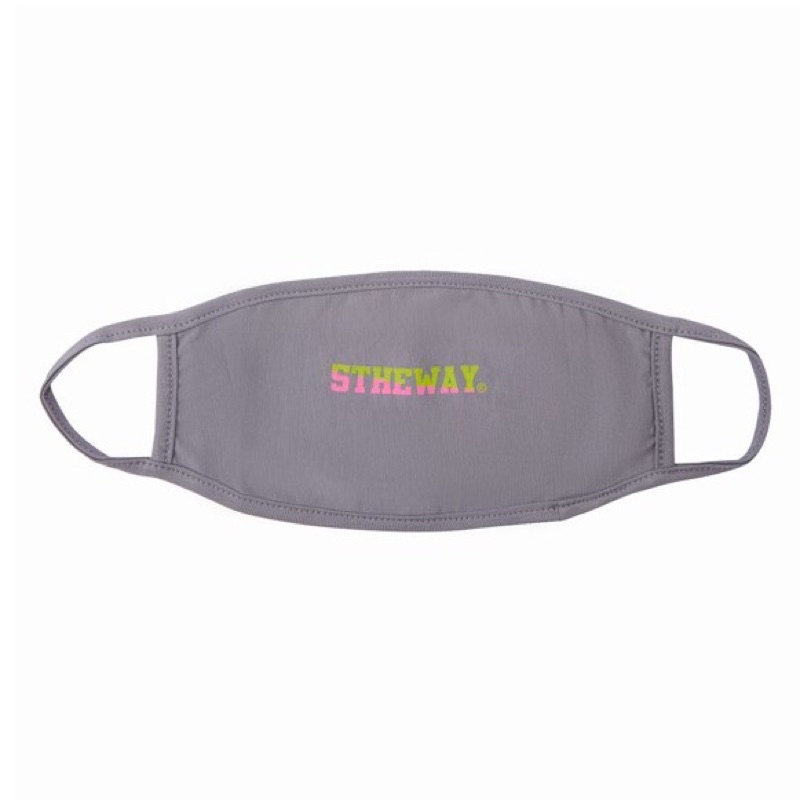 5THEWAY /two-tone line/ Letter Mask - NEUTRAL GREY