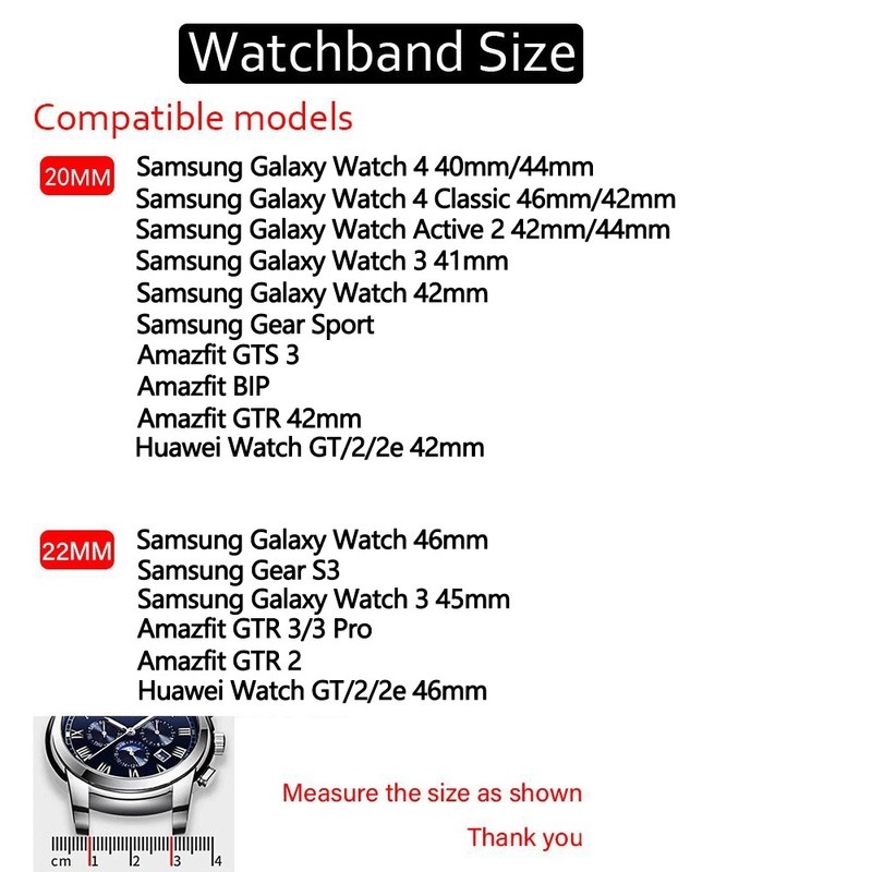 Dây Đeo Nylon 20mm 22mm Cho Samsung Galaxy Watch 4 active 2 Gear S3 Frontier correa amazfit GTR Huawei GT 2 2e 3 pro