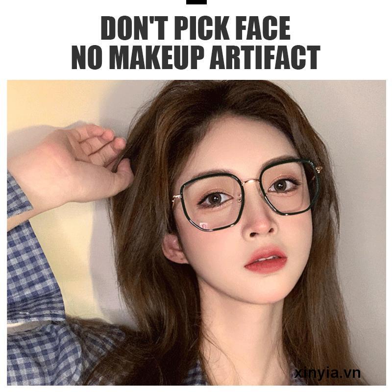 Mắt Kính Gọng Tròn Lớn Phong Cách Hàn Quốc Cổ Điển Dành Cho Nữ