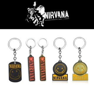 Móc Khóa Nhỏ Nhắn In Hình Nirvana Dễ Thương