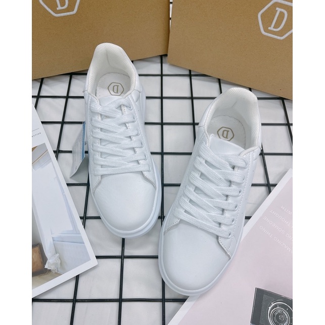 [CHÍNH HÃNG] GIÀY THỂ THAO DOMBA GÓT DA TRẮNG - DOMBA HIGH POINT WHITE H-9115 - FULLBOX CÓ SẴN - GIÀY ĐẾ CAO NAM NỮ