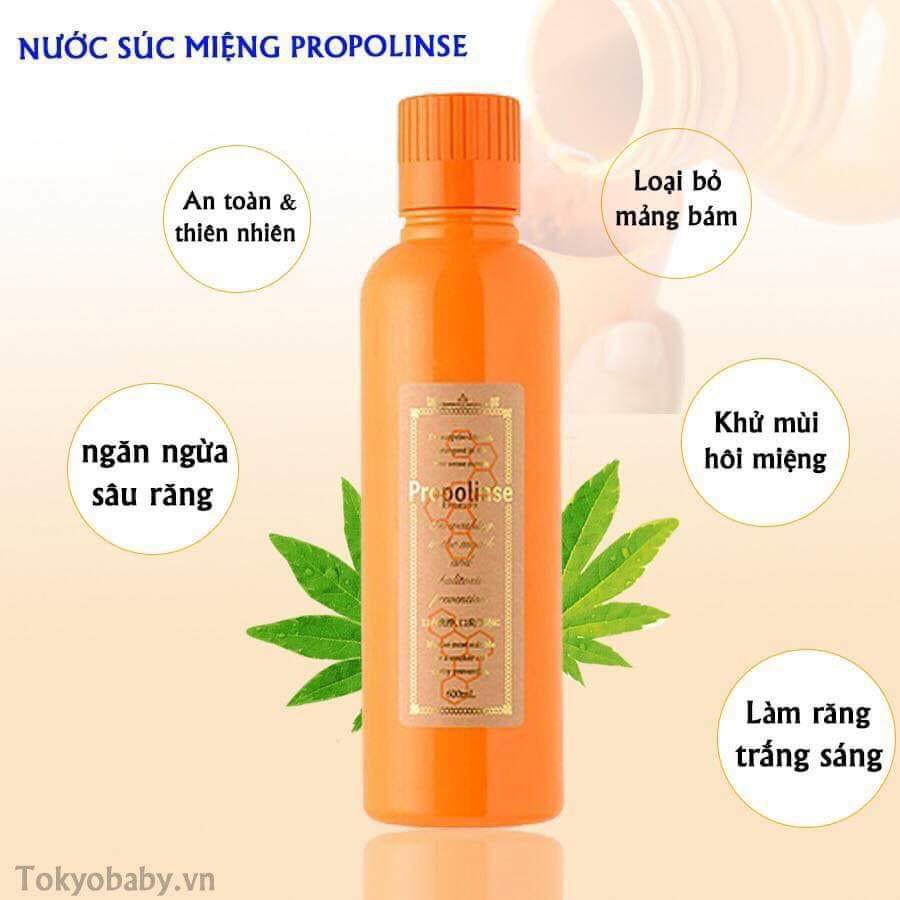 NƯỚC SÚC MIỆNG BONG MẢNG BÁM VÀ CAO RĂNG NHẬT BẢN PROPOLINES