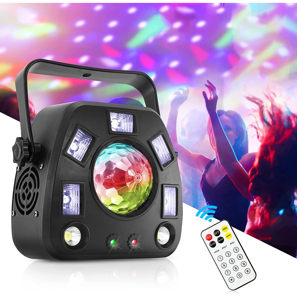 Đèn Bàn Disco 4 Trong 1 Ánh Sáng Đỏ Và Xanh Lá / UV Điều Khiển Bằng Giọng Nói Tương Thích Với DMX Cho DJ Disco
