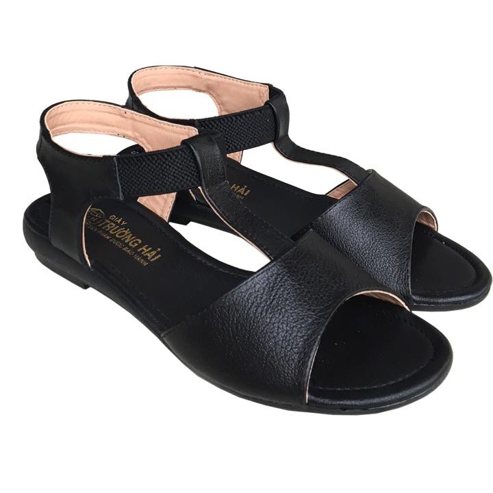 Dép sandal nữ đế cao 2.5cm da bò cao cấp Trường Hải SDN744