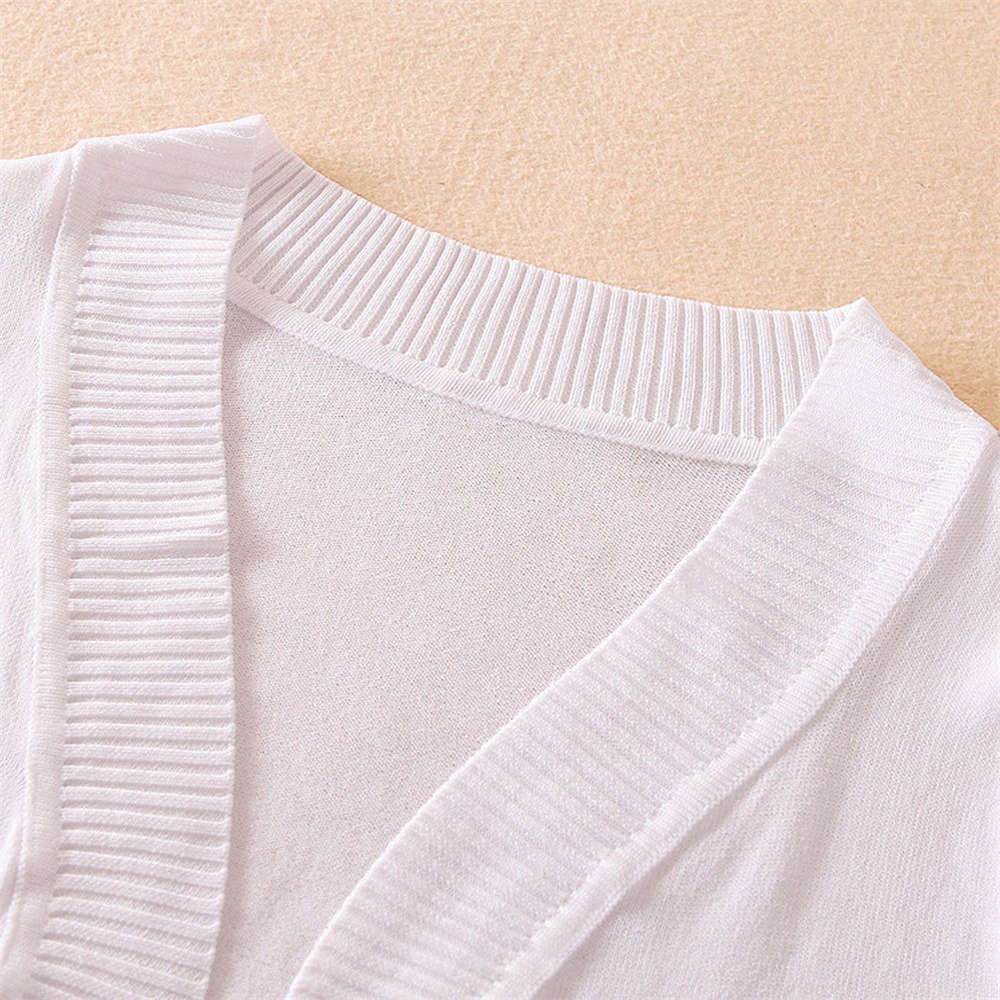 Áo khoác len lửng tay ngắn thanh lịch dành cho nữ | BigBuy360 - bigbuy360.vn