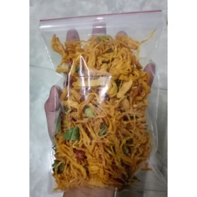 Khô gà lá chanh 100g 50g siêu ngon túi zip - TN FOOD ăn vặt ship toàn quốc - nanasitoanquoc