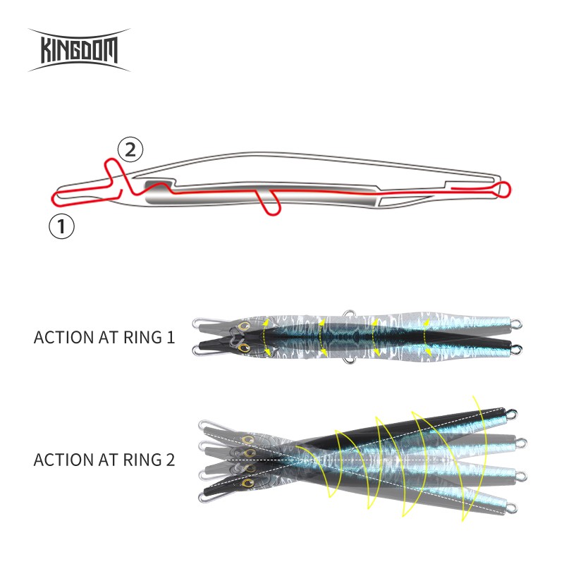 Mồi Câu Cá Nhân Tạo Kingdom100mm 13g 135mm 32g