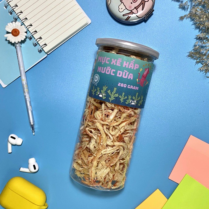 mực xé hấp nước dừa hũ 280gr | BigBuy360 - bigbuy360.vn