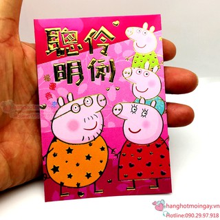 Combo 6 bao lì xì peppa pig lx56